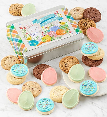 Happy Easter Cookie Gift Tin